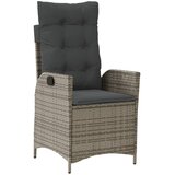  3-dijelni vrtni blagovaonski set sivi od poliratana Siva 90 cm table length | shoptok.hr