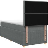  Boxspring krevet s madracem Tamnosiva Jjedan Tkanina | shoptok.hr