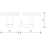  LED spoljašnje zidno svetlo BARI LED/10W/230V 4000K IP54 antracit | Eponuda.com