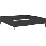 vidaXL Povišena vrtna gredica crna 100 x 100 x 26 cm od čelika | shoptok.hr