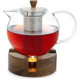 Klarstein Sencha, dizajnersko oblikovan čajnik, z lesenim grelnikom Oolong, 1,3 l, vstavno cedilo Cene