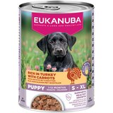  18 + 6 gratis! 24 x 400 g Eukanuba - Puppy bogato puretinom s mrkvom Cijene