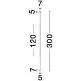 Nova Luce Mat crna LED stojeća svjetiljka aluminijska (visina 300 cm) Elettra – | shoptok.hr