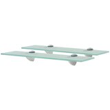 vidaXL Zidne police 2 kom staklene 40 x 10 cm 8 mm Cijene