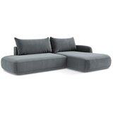 Makamii Prljavo plava sklopiva kutna garnitura (s desnim kutom/s ležaljkom) Hale – | shoptok.hr