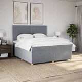  Krevet s oprugama i madracem svjetlosivi 180x200 cm od tkanine | shoptok.hr