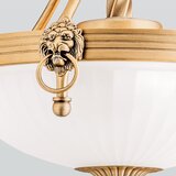 Orion HL 6-1611/3 - Luster na lancu ROCCA 3xE27/60W/230V, prečnik 32 cm, bronza/bela | Eponuda.com