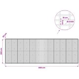  Gabion s žicom debljine 5 mm i mrežom 5x10 cm 600x30x200 cm | shoptok.hr