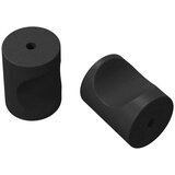  Gumbi za kabinetska vrata 2 pcs Crna M4 x 12 mm Željezo | shoptok.hr