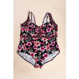 Fenzy Plus Size Enodelne Kopalke S Potiskom, Črne | Shoptok.si