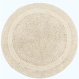 HOMESCAPES kopalniška preproga rond iz bombaža, 80 cm - crèm, (5000161192) | Shoptok.si