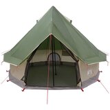 Tipi šator s krovom Zelena 250 x 250 cm Poliester i čelik | shoptok.hr