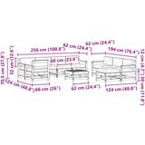  Set lounge namještaja za vrt 10 pcs Bakarno smeđa bor | shoptok.hr