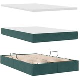  Krevet s prostorom za pohranu s LED-om Tamnozelena 120 x 200 cm | shoptok.hr