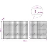  Gabion s žicom debljine 5 mm i mrežom 5x5 cm 850x10x100 cm - 10 cm 100 cm 850 cm | shoptok.hr