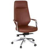 MID.YOU Vrtljivi Stol Velvet, Rjava | Shoptok.si