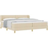  Postelja z vzmetnico Krem 200x200 cm Tkanina, (22051321) | Shoptok.si