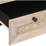 vidaXL Visok predalnik s polico Bela 60 x 33 x 100 cm trden mangov les | Shoptok.si