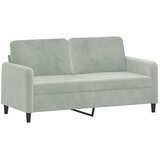  3-dijelni set sofa s jastucima svjetlosivi baršunasti | shoptok.hr