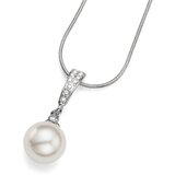Oliver Weber ženski Class Crystal Lančić sa belim swarovski perla priveskom | ePonuda.com