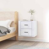 Maison Chic Zidni noćni ormarić bijeli visokog sjaja 50 x 36 x 47 cm | shoptok.hr