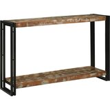 vidaXL Konzolna miza večbarvno 120 x 33 x 75 cm trden predelan les Cene