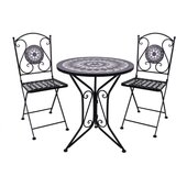 Garden Pleasure Crni metalni vrtni blagovaonski set za 2 osobe Jalua – | shoptok.hr
