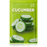 The Saem Natural Mask Sheet Cucumber maska iz platna z vlažilnim in revitalizacijskim učinkom 21 ml Cene