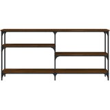  Konzolni stol boja smeđeg hrasta 160x29x75 cm konstruirano drvo | shoptok.hr