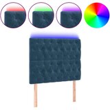 Maison Chic led posteljno vzglavje - vzglavna omarica - nočna omarica temno modro 90x7x118/128 cm žamet, (21712869) Cene