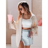 DStreet Koszula damska oversize muślinowa MUSLINEA beżowa | Shoptok.si