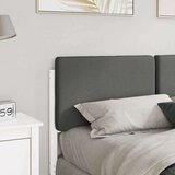  Tapecirani uzglavlje s uzglavljem Bijela i svijetlo siva 160 cm | shoptok.hr