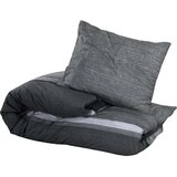 vidaXL Set posteljine za poplun tamnosivi 220 x 240 cm pamučni | shoptok.hr