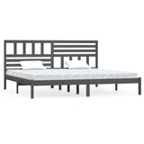The Living Store Posteljni okvir siv iz borovine 200x200 cm - Posteljni Okvir, (21525896) | Shoptok.si