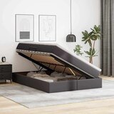  Krevet s madracem i skladištem Siva 140 x 190 cm Lažna koža | shoptok.hr