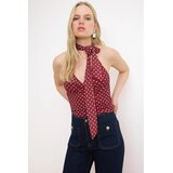 Trendyol ženska bluza Twoss26Bz00488, bordo Cene