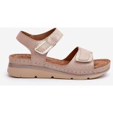 EVENTO PE1 Women's Beige Velcro Sandals Risanni | Shoptok.si