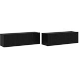  Set TV komoda Zidne 8 pcs Crni hrast Konstruirano drvo | shoptok.hr