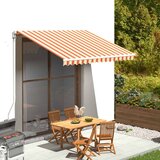 vidaXL Nadomestno blago za tendo rumeno in oranžno 3,5x2,5 m | Shoptok.si