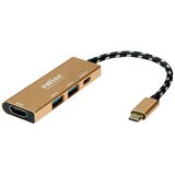 Roline gold usb type c priključna postaja\, hdmi 4K\, 2x usb 3.2 gen 1\, 1x pd usb 2.0 adapter 12.02.1119, (20429458) | Shoptok.si