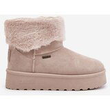Big Star Platform Snow Boots with Fur Big Star Light Beige | shoptok.hr