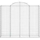  Lučne gabionske košare 2 kom 200x50x160/180cm pocinčano željezo | shoptok.hr