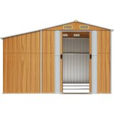  Vrtno spremište svjetlosmeđe 277 x 279 x 179 cm pocinčani čelik | shoptok.hr