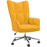  Stolica za opuštanje boja senfa baršunasta | shoptok.hr
