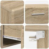  Set TV komoda FLORIN 3 kom. Sonoma hrast Konstruirano drvo | shoptok.hr