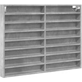 vidaXL Vitrina betonsko siva 100x8,5x75 cm iverna plošča, (21412698) | Shoptok.si
