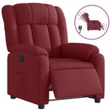 Maison Chic Električni naslanjač - Relax naslanjač vinsko rdeče blago, (22062653) | Shoptok.si