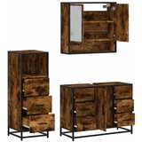  3-dijelni set kupaonskog namještaja boja hrasta drveni | shoptok.hr