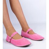 Gemre Meremi Pink Women's Ballet Flats with Strap | shoptok.hr