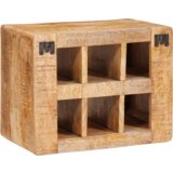 vidaXL Stalak za vino Smeđa 44 x 30 x 35 cm Čvrsto drvo manga | shoptok.hr